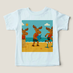 Alce em Movimento – Camiseta de Verão das Olimpíad