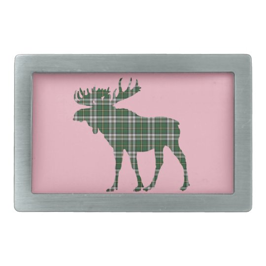 Alces bretães do rosa da fivela de cinto do Tartan