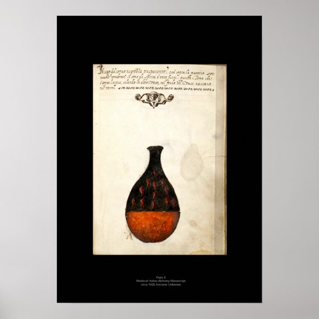Alchemy Poster Plate 5 Medieval italiana (Frente)