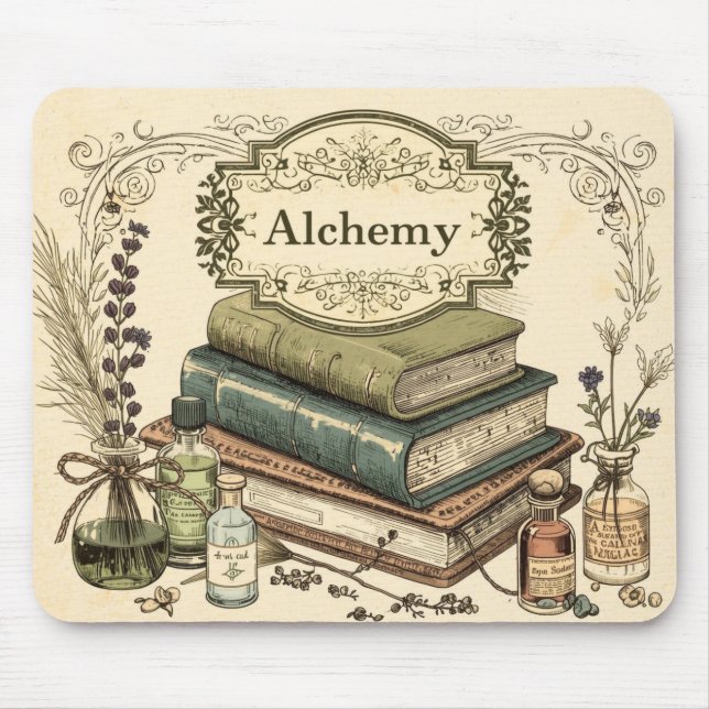 Alchemy – Vintage Academia Mousepad (Frente)