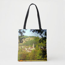 Aldeia de Plazac por toda a Impressão Tote Bag