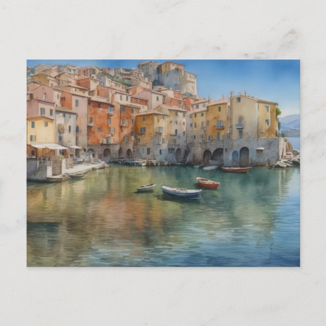 Aldeia Italiana Mediterrânea Cartão Postal (Frente)