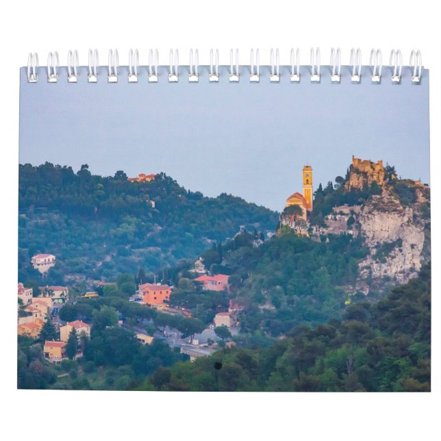 Aldeia medieval de Eze, Calendário francês da Rivi (Verso)