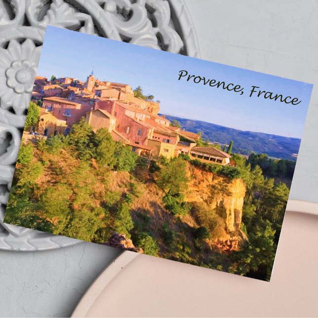 Aldeia na Provença, França - Cartão Postal (Breathtaking lavender fields, capturing Provence's enchanting allure in one frame.)