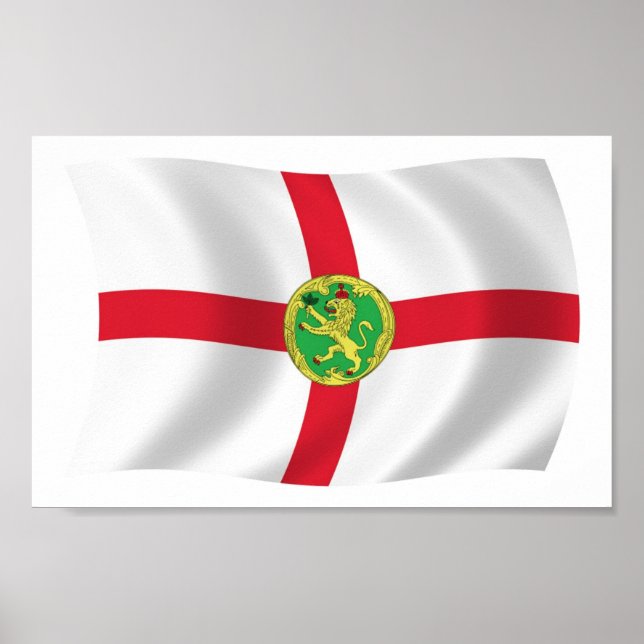 Alderney Flag Poster Impressão (Frente)