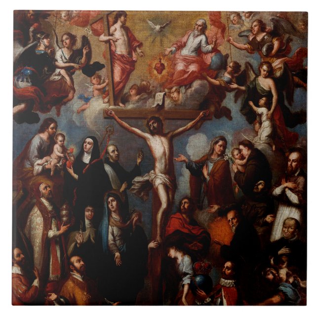 Alegoria da Crucificação com Santos Jesuítas (Frente)