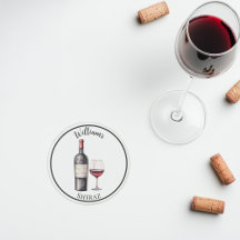 Alegre do Vinho Tinto –  Porta-Copos Personalizado