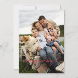 Alegre e Brilhante Cartão de Férias Simples