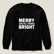 Alegre e Todas as Coisas Brilhantes Natal Preto