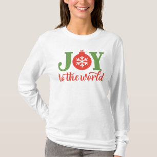 Alegria à Camisa T-Shirt do Natal Mundial