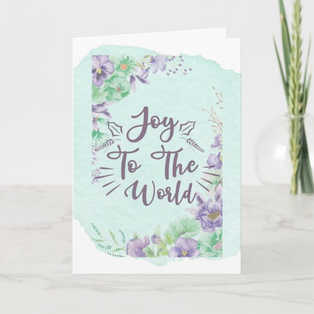 Alegria ao Cartão de Férias do Vazio Mundial (Frente)