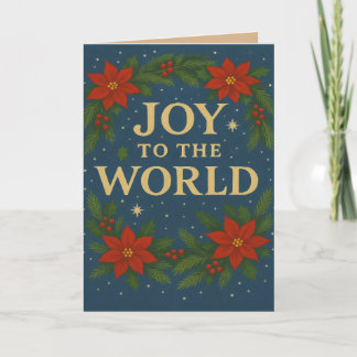 Alegria ao Cartão Mundial de Saudação de Natal