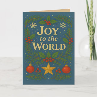 Alegria ao Cartão Mundial de Saudação de Natal