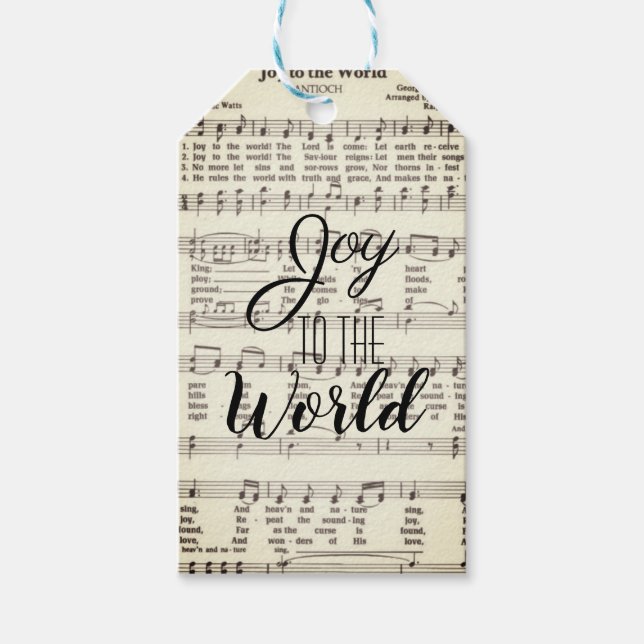 Alegria às Etiquetas do Presente Mundial (Frente)