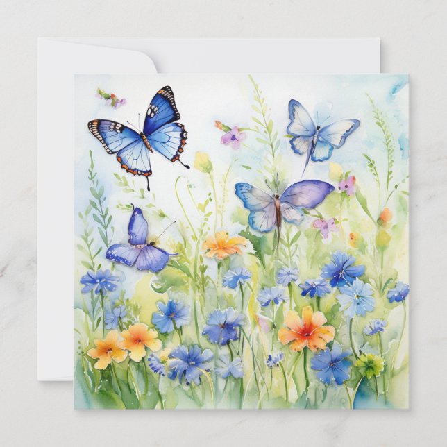 Alegria Brilhante: Cartão de Aniversário de Jardim (Frente)