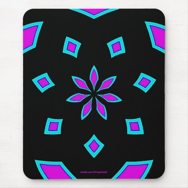 Alegria cor-de-rosa Mousepad (Frente)