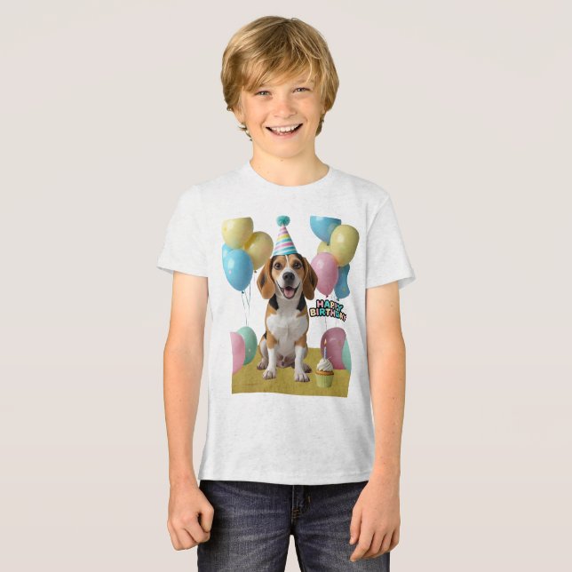 Alegria de Aniversário com Meu Beagle (Frente Completa)