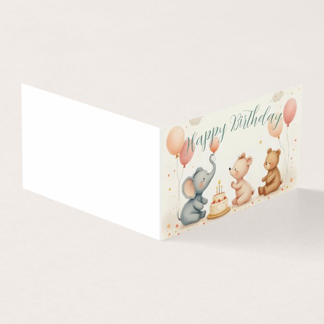 Alegria de Aniversário de Animal com Balões (Exterior)