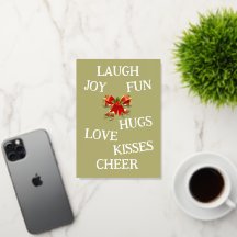 Alegria do cartão de Natal