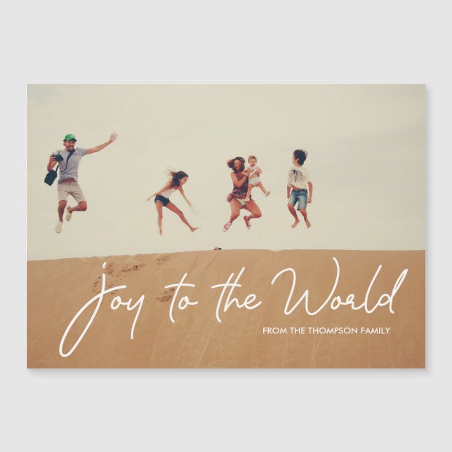 Alegria Moderna à Foto de Natal Divertida do Mundo (Frente)