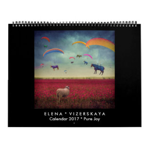ALEGRIA PURA do calendário 2017 da arte de Elena