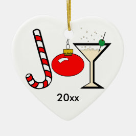 Alegria vermelha do ornamento da lembrança do