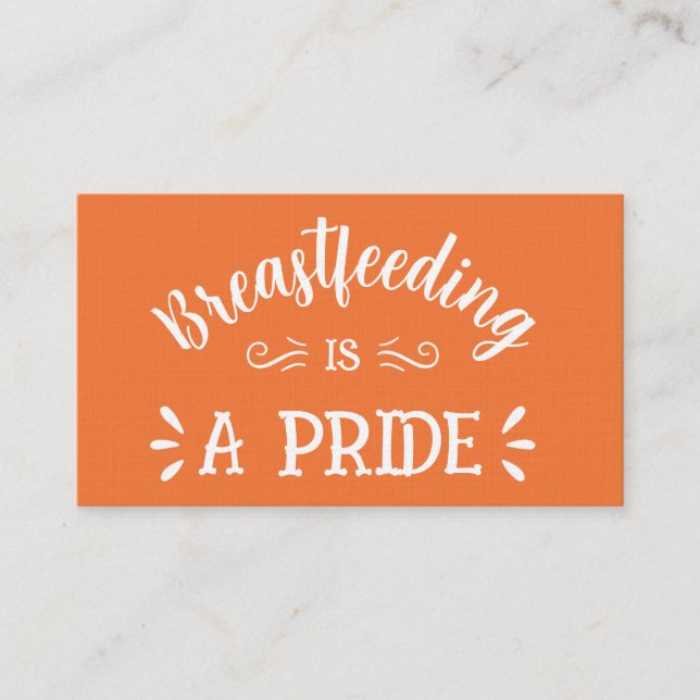 Aleitamento Cartão de visita de aleitamento (Frente)