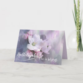 Aleluia Ele é Risen | Luke 24:6 Cartão de Páscoa