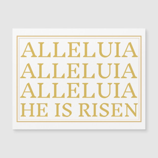 Aleluia Ele é Risen Páscoa Cartão Magnético (Frente)