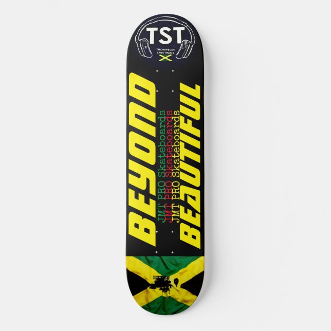 ALÉM DA BELA Pilha de skate de 8 1/2" (Frente)