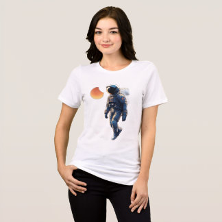 "Além das estrelas: Astronauta Silhouette T-Shirt 