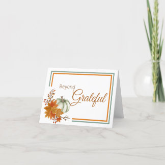 Além do agradecimento