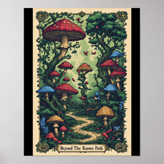 Além do caminho conhecido - Poster de fantasia