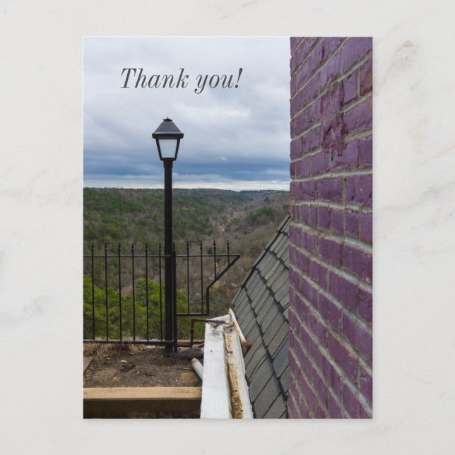 Além do cartão postal de agradecimento do crescent (Frente)