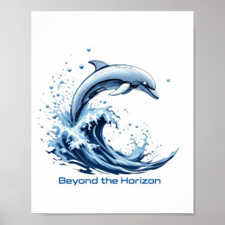 Além do Horizonte - Poster de Golfinho Robótico