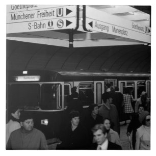 Alemanha Antiga Estação Munique Marienplatz