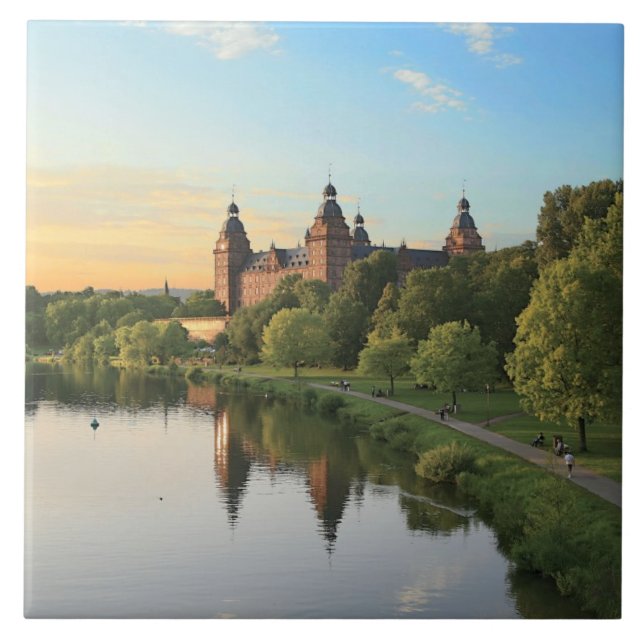Alemanha, Aschaffenburg, Castelo (castelo) (Frente)