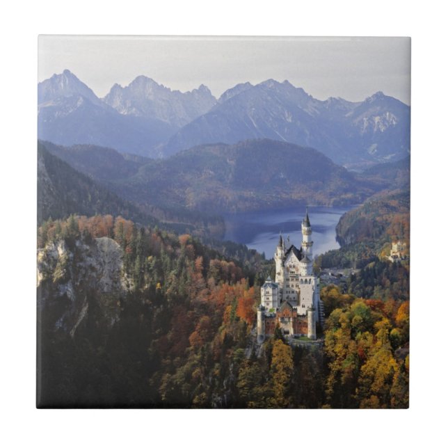 Alemanha, Baviera, Castelo de Neuschwanstein. (Frente)