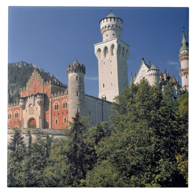 Alemanha, Baviera, Castelo de Neuschwanstein. (Frente)