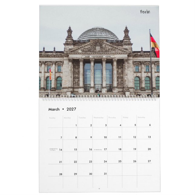Alemanha em Imagens Calendário Grande com Duas Pág (Mar 2027)