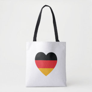 Alemanha Flag Heart Tote Bag