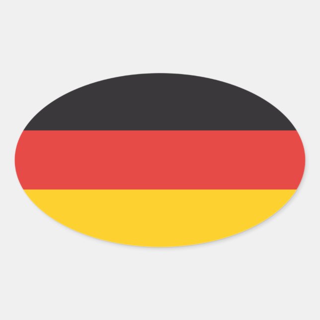 Alemanha Flag x20 adesivos german oval flag (Frente)