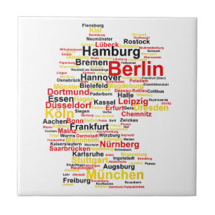 Alemanha Mapa Silhouette Towette Flag Berlin Tr