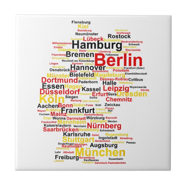 Alemanha Mapa Silhouette Towette Flag Berlin Tr (Frente)