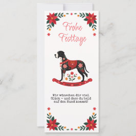 Alemão: Cartão de Natal Dogue Alemão