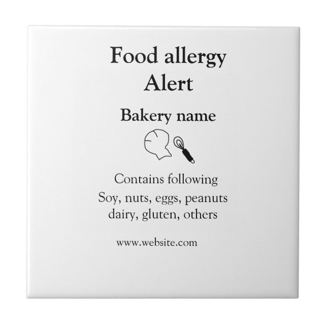 Alerta de alergia de comida adicionar nome texto i (Frente)
