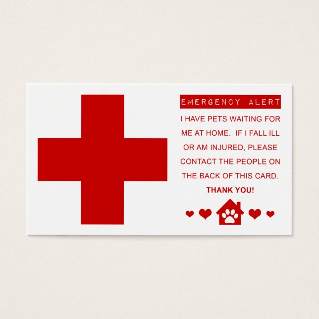 alerta de emergência para animais (Frente)