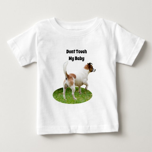 Alerta de Fox Terrier, Miniatura, Camisa De Bebê (Frente)