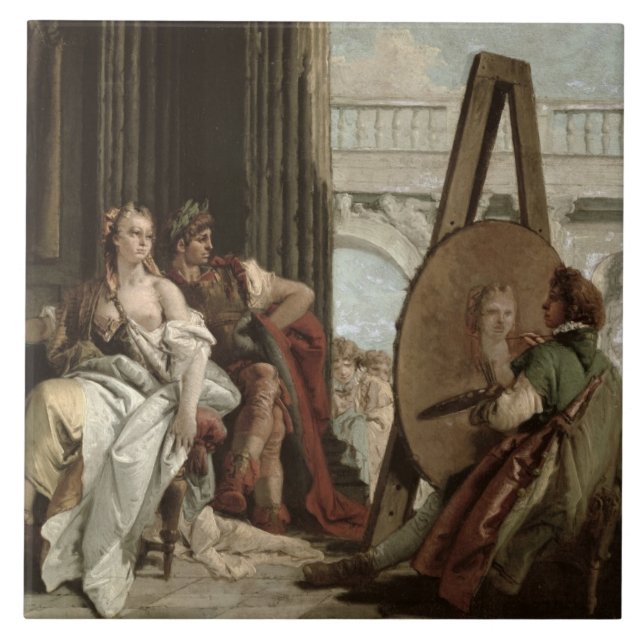 Alexander e Campaspe na casa do pintor (Frente)