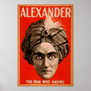 Alexander o homem que sabe o poster mágico